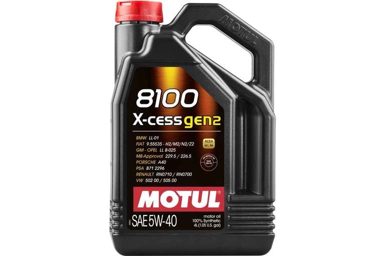 Синтетическое масло MOTUL 8100 X-cess GEN2 5W40 4 л