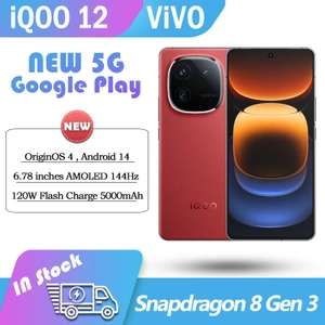 Смартфон IQOO 12 цена за красный 12/256GB (пошлина ≈3660₽)