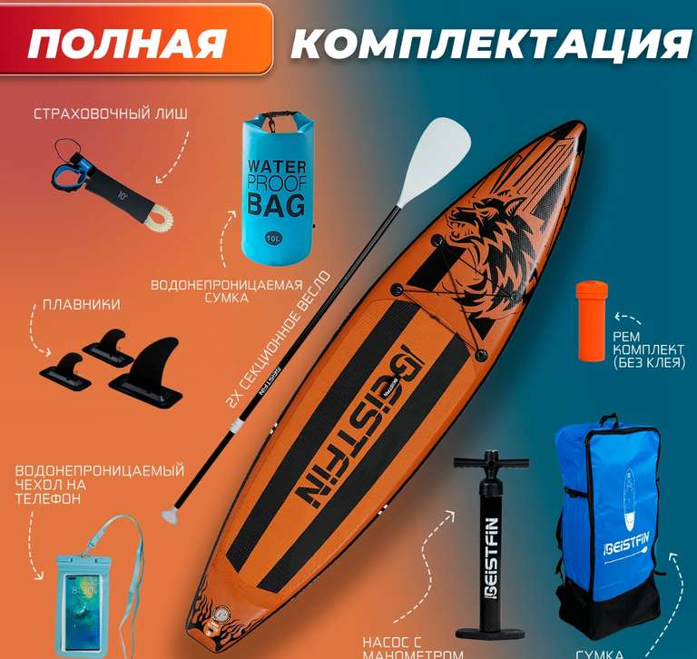 Сап борд Sup board BEIST 11.6" 350 см (с 19.08)