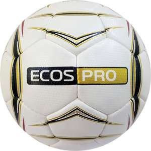 Футбольный мяч Ecos Pro GOLDEN, 5 размер, белый