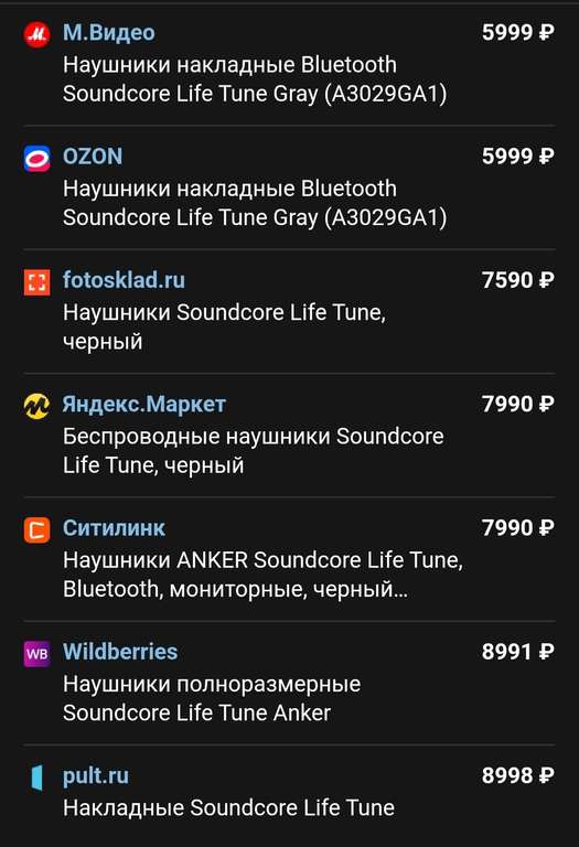 Наушники полноразмерные Anker Soundcore Q30