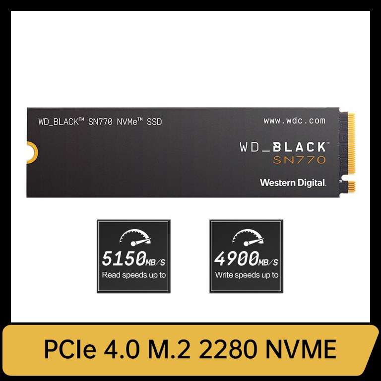 SSD Western Digital WD SN770 500 Гб M.2 PCIe 4,0