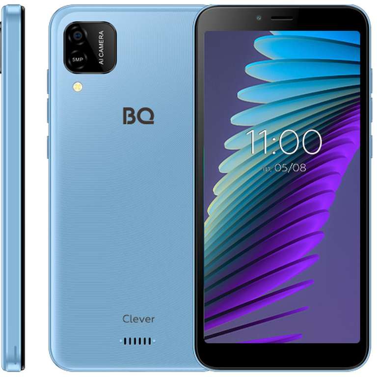 Смартфон BQ BQ-5765L Clever 3/16GB Blue