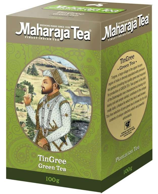 [Иваново] Чай зеленый Maharaja TinGree индийский, 100 г