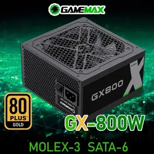 Блок питания Gamemax GX800 (800вт, 80plus Gold) (цена с WB кошельком)