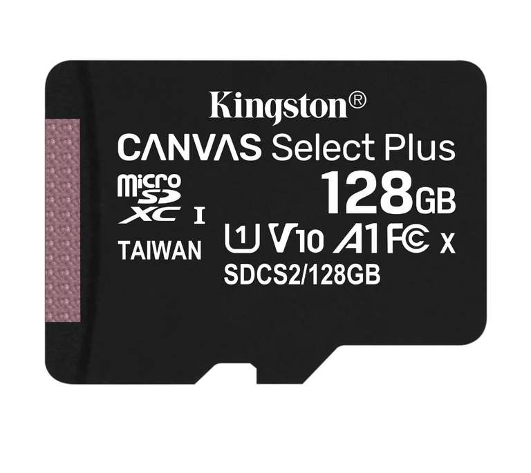 Карта памяти Kingston CANVAS Select Plus Class 10 U1 128Gb