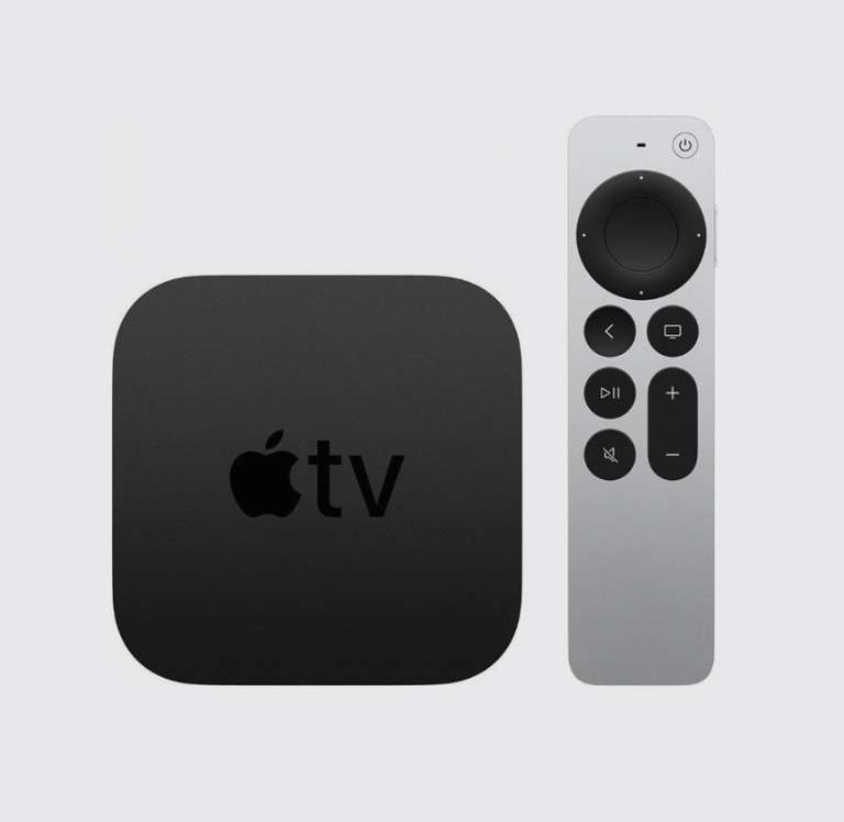 Медиаплеер Apple TV 4K HDR 128GB Черная (3-го поколения) Wi-Fi + Ethernet 2022г (цена с ozon картой)