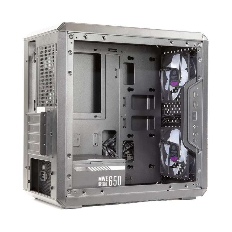 Компьютерный корпус Cooler Master MasterBox Q300L MCB-Q300L-KANA65-SRU, блок питания 650Вт 80+ Bronze (цена с ozon картой)