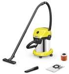 Хозяйственный пылесос KARCHER WD 3 S, 1000 Вт, черный/желтый