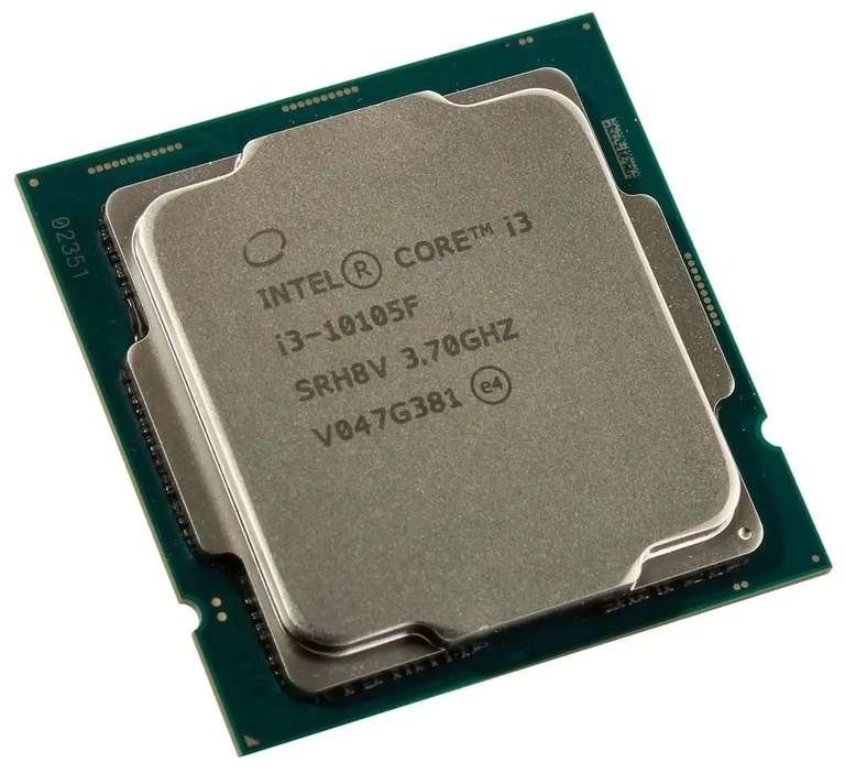 Процессор intel Core i3 10105F OEM (без кулера), цена по Ozon карте