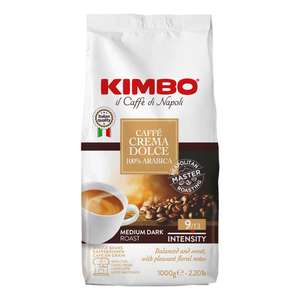 [Самара и возм. др.] Кофе Kimbo Caffe Crema Dolce Medium в зернах, 1кг в Metro Сбермаркет