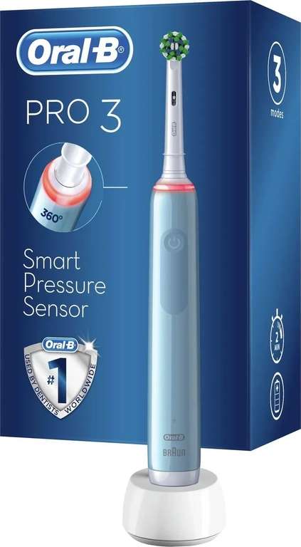 Электрическая зубная щетка Oral-B Pro 3 3000 , голубой