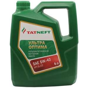 Моторное масло Татнефть 5W-40 Полусинтетическое 4 л