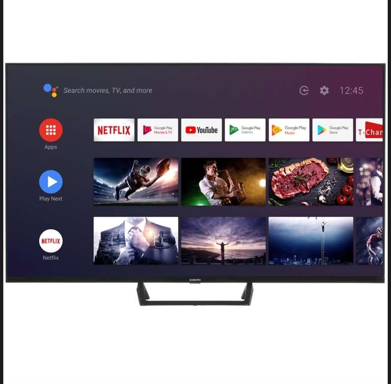 55" (138 см) 4K Телевизор LED Xiaomi MI TV A2 черный Smart TV