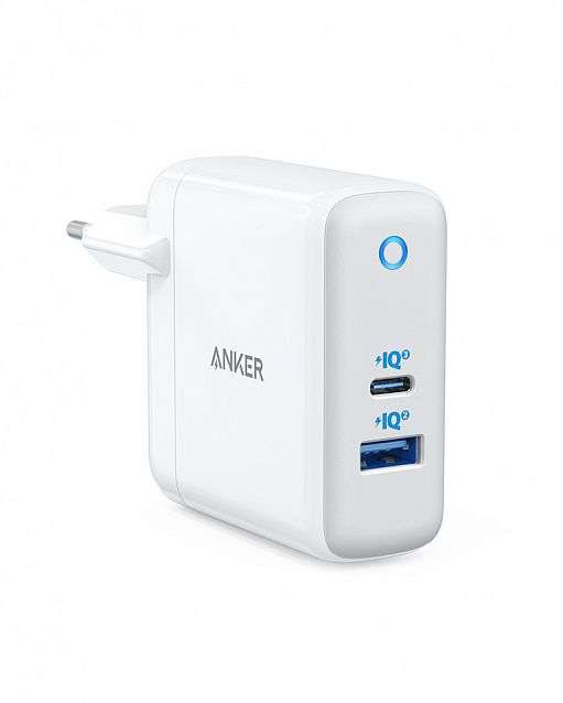 СЗУ GaN Anker PowerPort+ Atom III 60W (45W USB-C + 15W USB-A)