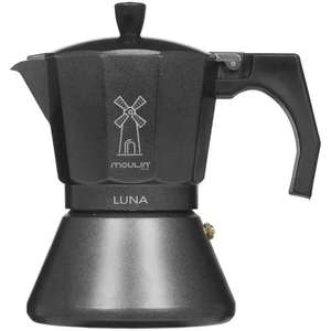 Гейзерная кофеварка MoulinVilla Luna CML-6-I черный