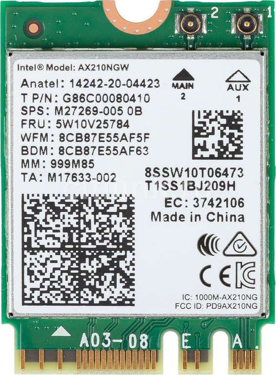 Адаптер Intel Original (AX210.NGWG.NV 999M85) AX210.NGWG.NV