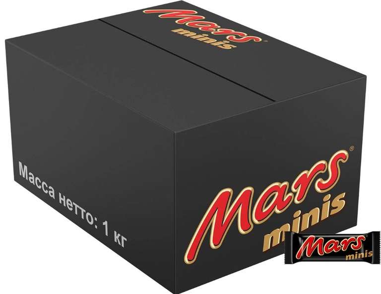 Конфеты Mars Minis с карамелью и нугой, 1 кг