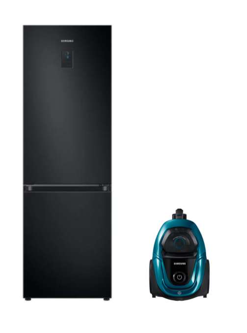 Комплект холодильник Samsung + пылесос Samsung VC3100 (например RB7300T 340 л, 185 см, No Frost)