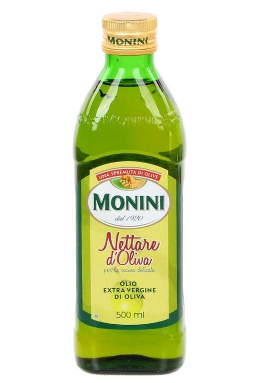 Масло оливковое Monini нерафинированное Nettare d'Oliva, 0.5 л x 5шт (590₽/л)