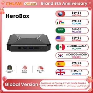 Мини-ПК CHUWI HeroBox (Intel Celeron N100 8/256SSD, Windows 11)