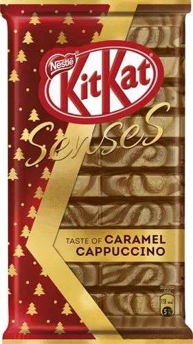 Шоколад KitKat Senses Taste Of Caramel Cappuccino, со вкусом капучино и карамели с хрустящей вафлей, 112 г, 14 шт. (работает не у всех)