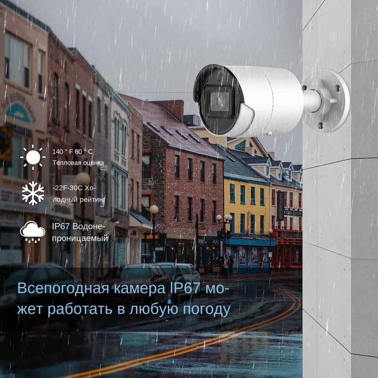 POE Камера видеонаблюдения Hikvision DS-2CD2043G2-IU 2,8 мм 4-мп с технологией AcuSense (из-за рубежа, цена с озон картой)