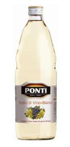 Уксус винный Ponti белый 6%, 1 л