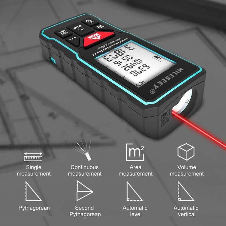 Лазерный дальномер Mileseey X5 (40 метров, IP54)