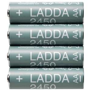 Аккумуляторные батарейки IKEA LADDA HR06 AA 1,2 B 2450 мАч (с озон картой, +150 бонусов в магазине продавца)