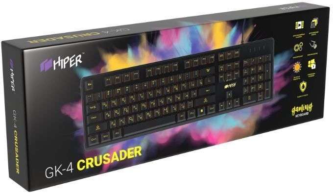 Механическая клавиатура HIPER Crusader, USB [МСК 900р]
