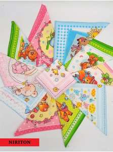 Детские носовые платочки Niriton 18*18, комплект 10 шт.