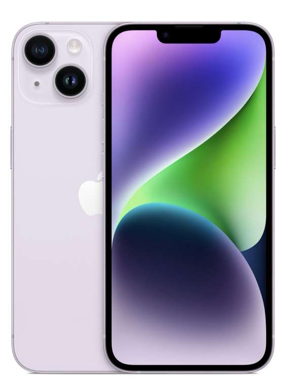 Смартфон Apple iPhone 14, 256Gb, Purple (2sim) + 43719 бонусов
