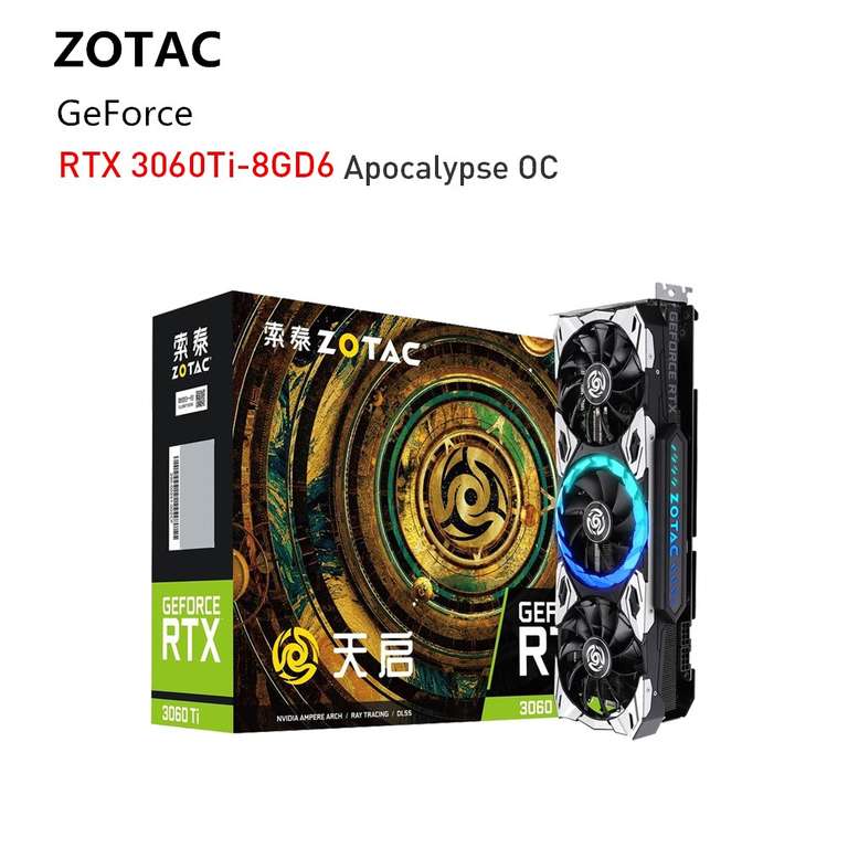 Видеокарта Zotac RTX 3060ti Apocalypse OC