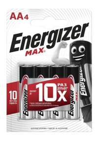 Батарейка Energizer Max AA/LR6, 4 шт.