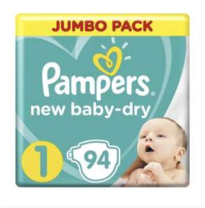 Подгузники Pampers New Baby-Dry для новорожденных 2-5 кг, 1 размер, 94 шт