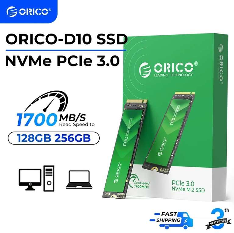 Твердотелый SSD накопитель Orico J10, 1TB, M2