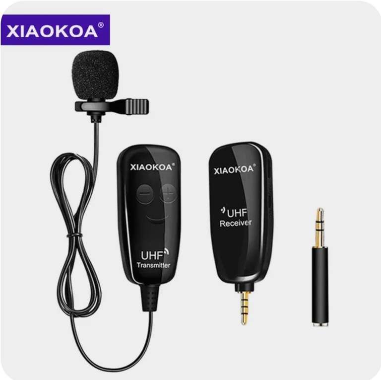 Беспроводной петличный микрофон XIAOKOA UHF