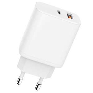 Сетевое зарядное устройство CARMEGA CAR-WC104 USB-A + USB-C 20W White (с баллами 199₽)