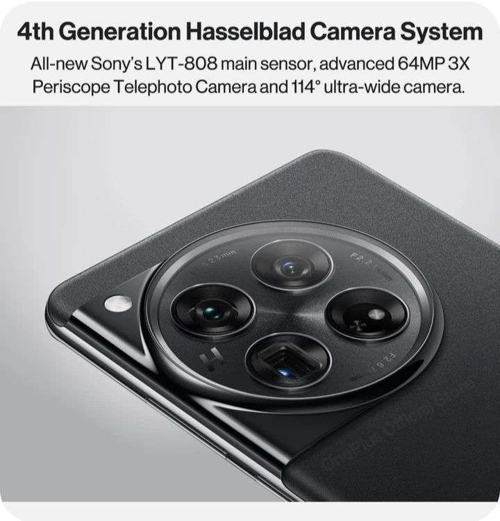 Смартфон OnePlus 12, 16+512 ГБ, Snapdragon 8 Gen 3, камера Hasselblad, 2K 120 Гц, 100 Вт