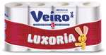 Туалетная бумага Veiro Luxoria белая трёхслойная, 6 уп. 8 рул.