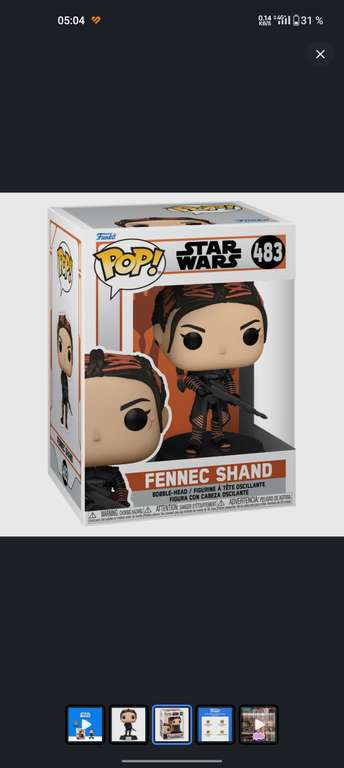 Фигурка Funko POP! Bobble Star Wars Mandalorian Fennec Shand (с Озон картой)