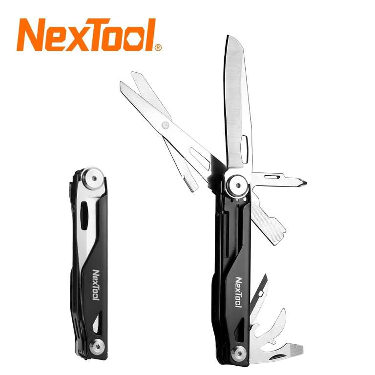 Мультитул NexTool 12 в 1 EDC (открытие одной рукой, локер на нож и ножницы)