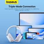 Беспроводные наушники Baseus GH02 (кабель/2.4G/BT5.3, RGB, Type-C, до 40 часов, приложение)