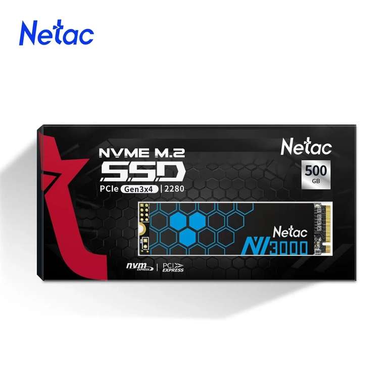 Внутренний твердотельный накопитель Netac M2 SSD NVMe 500 Гб