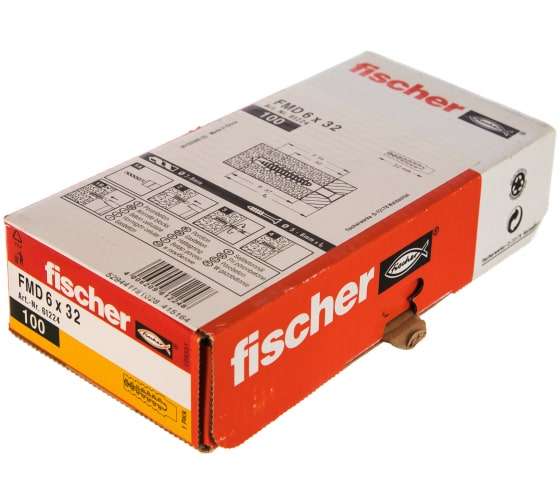 Металлический распорный дюбель Fischer FMD 6X32, 100 шт.