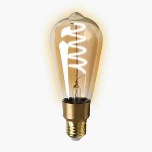 Умная лампа Zetton LED Wi-Fi Bulb ST64 E27 6Вт 2200-6500К прозрачная ZTSHLBWCWE272RU (с Озон картой)