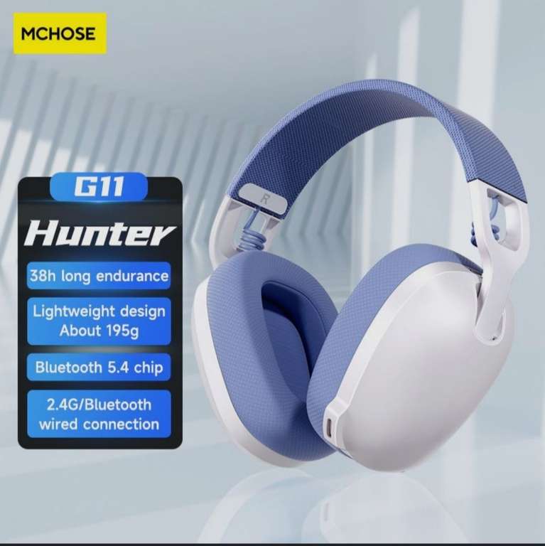Беспроводные игровые наушники MCHOSE G11 Hunter 2.4G/BT5.4 (из-за рубежа)