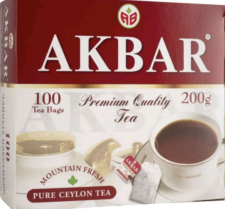 Чай черный Akbar цейлонский 100 пакетиков