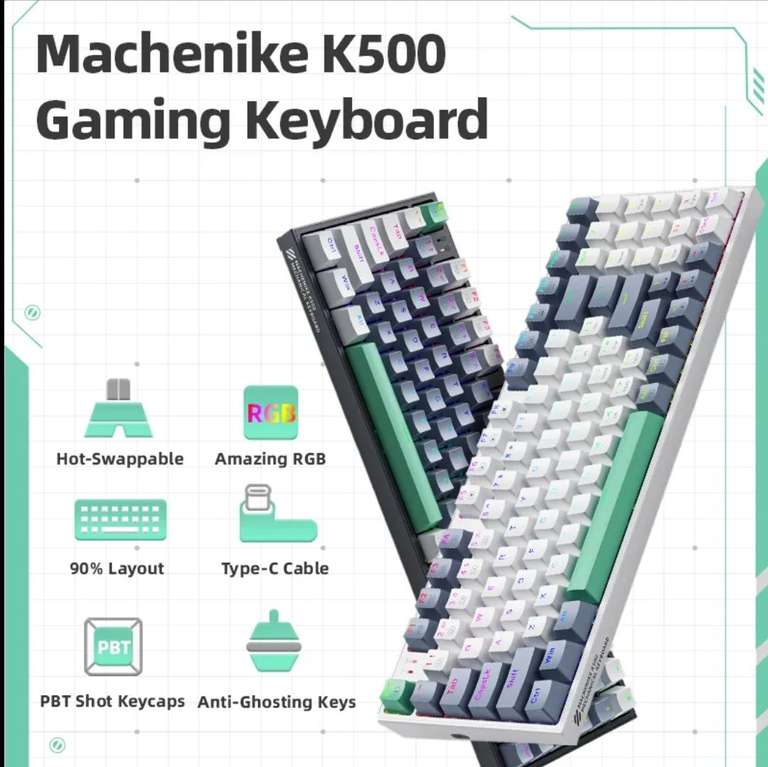 [11.11] Механическая игровая клавиатура Machenike K500
